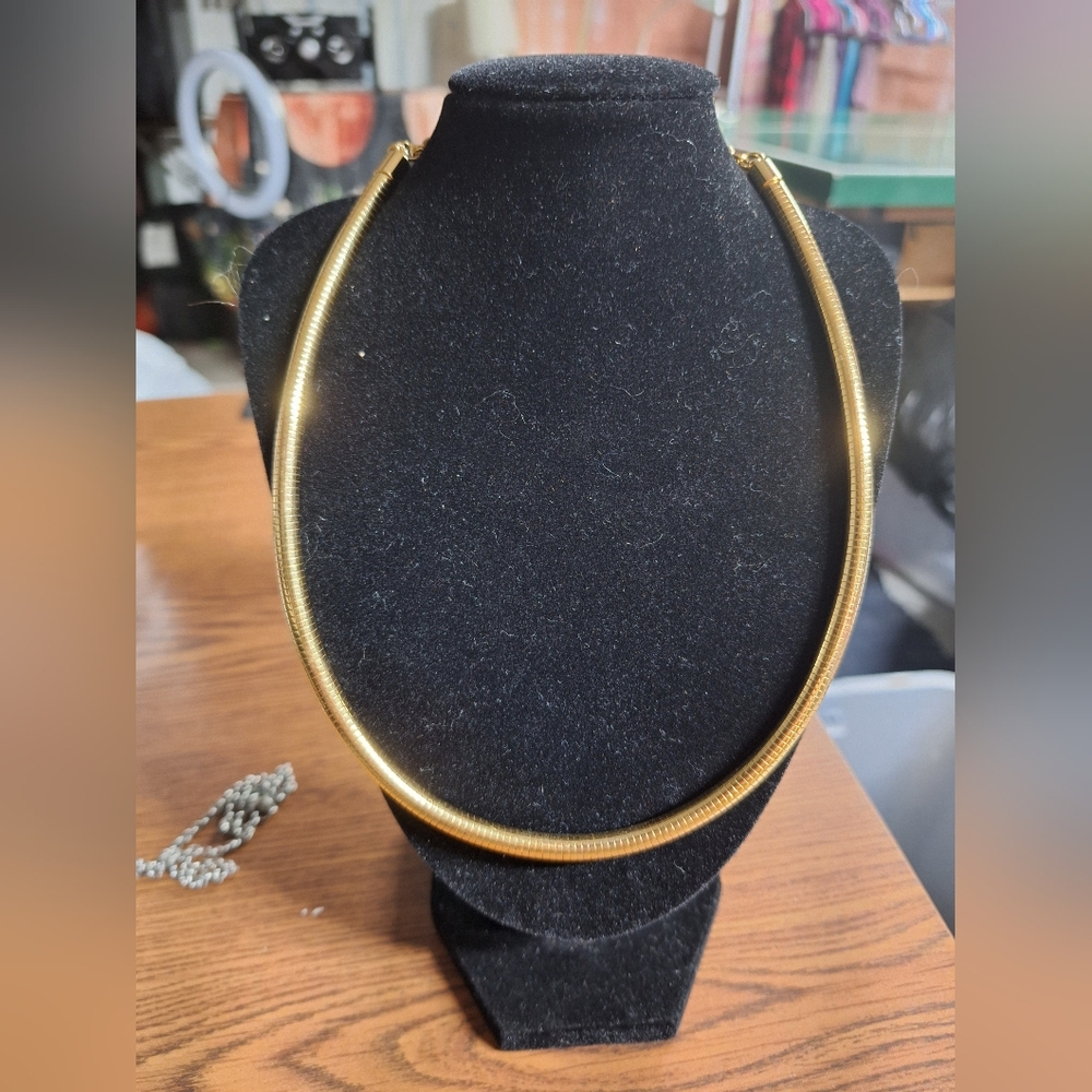 Joan Rivers Gold Omega Necklace